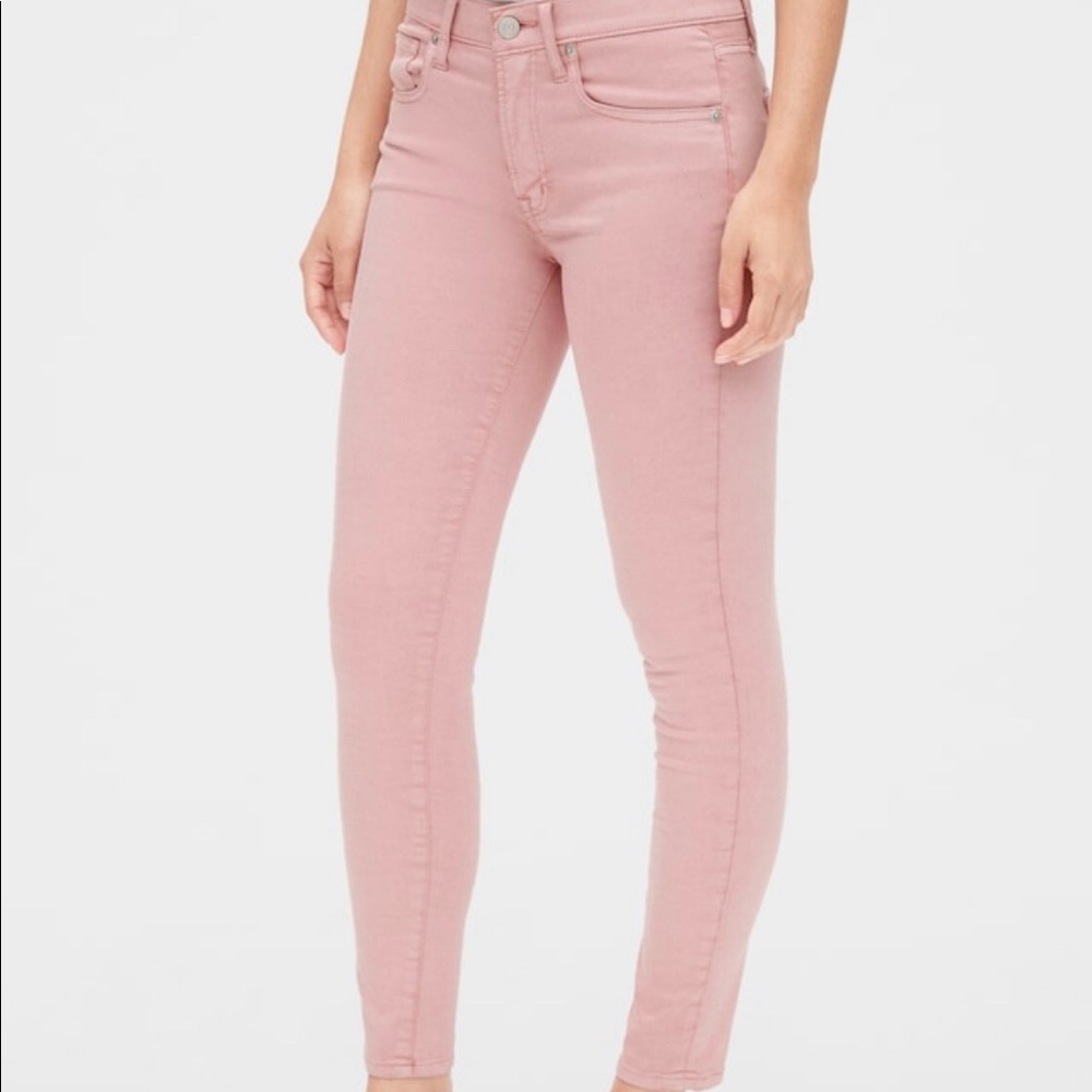 GAP Mid Rise True Skinny Ankle Jeans Pink, New!!!